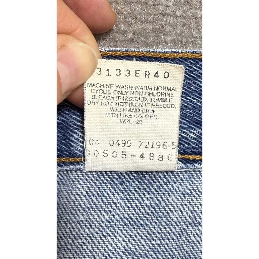 Vintage 1999 Levis 505 Jeans Mens 38x32 Blue Denim Regular‎ Fit Straight Leg Y2K